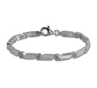 SilberDream Armband Damen Fantasie 925 Echt Silber 19cm weiß Armschmuck SDA464W