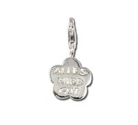 SilberDream Charm 925 Echt Silber Armband Anhänger Plakette Gut FC3068 Silber Charmsschmuckanhänger