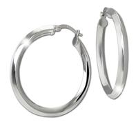 SilberDream Creole Hoop 925 Sterling Silber Damen Ohrringe SDO4461J