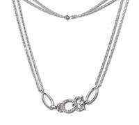 SilberDream Damen Halskette 925 Sterling Silber Zirkonia 44.0 cm weiß VSDK424W