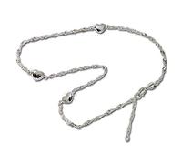SilberDream Fußkette silber für Damen 925 Silberschmuck Herzen 25cm SDF019I Silber Fußkette