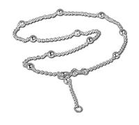 SilberDream Fußkette silber für Damen 925 Silberschmuck Kugel 28cm SDF007