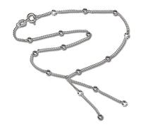 SilberDream Fußkette silber für Damen 925 Silberschmuck Kugeln 25cm SDF013 Silber Fußkette