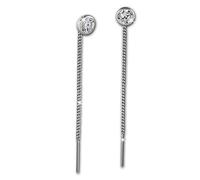 SilberDream Ohrringe 4mm für Damen 925 Silber Ohrhänger Zirkonia weiß SDO5964W Silber Ohrhänger