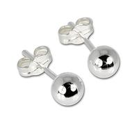 SilberDream Ohrringe 5mm Damen-Schmuck 925er Silber Ohrstecker Kugel SDO515 Silber Ohrstecker