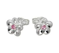 SilberDream Ohrringe 8mm Damen Silber Ohrstecker Seerose Zirkonia rosa SDO545A Silber Ohrstecker