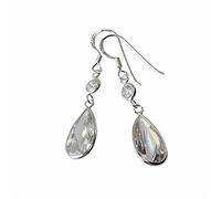 SilberDream Ohrringe Damen 925 Silber Ohrhänger Tropfen Zirkonia weiß SDO8601W Silber Ohrhänger