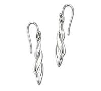 SilberDream Ohrringe Ohrhänger 925 Echt Silber Zopf Damen Schmuck SDO6717J Silber Ohrhänger