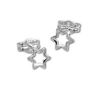 SilberDream Ohrringe Ohrstecker 6mm Echt Silber Sternchen für Damen D2SDO539 ein schönes Geschenk zu Weihnachten, Geburtstag, Valentinstag für die Frau