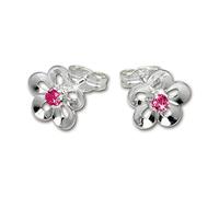 SilberDream Ohrstecker 8mm pink Ohrringe Silber Seerose Zirkonia Damen D1SDO545P