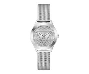Silberfarbene Analoguhr für Damen GW0835L1