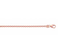 Silberkette ADELIA´S "Damen 925 Silber Anker Halskette Ø 1,9 mm", rosa (rose), Halsketten, Damen, 60, Silber 925 (Sterlingsilber), Silberkette, Silberschmuck für Damen (30893762-0) rose