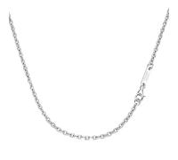 Silberkette "Ankerkette, diamantiert, massiv, Silber 925" Gr. 50, silber, GIORGIO MARTELLO MILANO, Halsketten, Damen, 50cm, Silber 925 (Sterlingsilber), Silberkette (48365930-50) silber