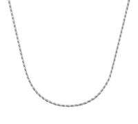 Silberkette "diamantierte Kordelkette, Silber 925" Gr. 70, silber, GIORGIO MARTELLO MILANO, Halsketten, Damen, 70cm, Silber 925 (Sterlingsilber), Silberkette (46387419-70) silber