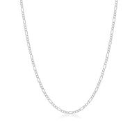 Silberkette - Figaro für Damen und Herren, echte 925er-Sterling-Halskette, hergestellt in Italien, 40,6-76,2 cm Länge, ideal für den Alltag und besondere Anlässe