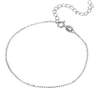 Silberkette FIRETTI "Schmuck Geschenk Silber 925 Armband Kette Fußkette Bauchkette Kugeln" Gr. 21, silber (silberfarben), Halsketten, Damen, 21, Silber 925 (Sterlingsilber), B: 1mm, Silberkette, in ve
