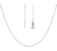 Silberkette FIRETTI "Schmuck Geschenk Silber 925 Armband Kette Fußkette Bauchkette Kugeln" Gr. 41, silber (silberfarben), Halsketten, Damen, 41, Silber 925 (Sterlingsilber), B: 1mm, Silberkette, in ve