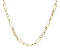 Silberkette "Gliederkette 3/1, Silber 925", gold, GIORGIO MARTELLO MILANO, Halsketten, Damen, 45cm, Silber 925 (Sterlingsilber), Silberkette (11690058-0) gold