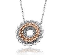 Silberkette GOLDMAID, rot (weiß rot), Halsketten, Damen, Silber 925 (Sterlingsilber), Silberkette (47098805-0) weiß rot