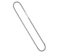 Silberkette JOBO "Kordelkette 4,3 mm" Gr. 50, silber 925, Halsketten, Damen, 50cm, Silber 925 (Sterlingsilber), Silberkette, 925 Silber massiv (22079436-50) silber 925