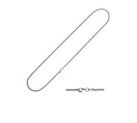 Silberkette JOBO "Schlangenkette 1,6 mm" Gr. 50, silber 925, Halsketten, Damen, 50cm, Silber 925 (Sterlingsilber), Silberkette, 925 Silber (68325052-50) silber 925