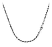 Silberkette "Kordelkette, massiv, Silber 925" Gr. 50, silber, GIORGIO MARTELLO MILANO, Halsketten, Damen, 50cm, Silber 925 (Sterlingsilber), Silberkette (56878721-50) silber