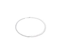 Kuzzoi Halskette Basic Männer Panzerkette Massiv Perlen 925 Silber, silber Silber