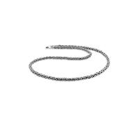 Silberkette KUZZOI "Halskette Herrenschmuck Gliederkette Oxidiert 925 Silber" Gr. 60, silber, Halsketten, Herren, 60, ohne Stein, Silber 925 (Sterlingsilber), Silberkette (23683416-60) silber