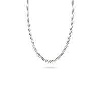 Silberkette KUZZOI "Halskette Panzerkette 925 Sterling Silber" Gr. 55, silber, Halsketten, Herren, Silber 925 (Sterlingsilber), Silberkette (44918201-55) silber