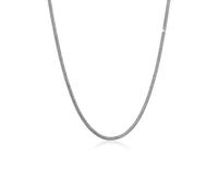 Silberkette KUZZOI "Männer Zopf Schlangenkette 4mm Oxidiert 925 Silber" Gr. 60, silber, Halsketten, Herren, 60, ohne Stein, Silber 925 (Sterlingsilber), L: 50, Silberkette (86705407-60) silber