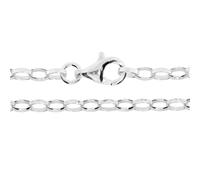 Silberkette OSTSEE-SCHMUCK "Ostsee-Schmuck Kette Erbs oval 2,5 mm Kette Erbs oval 2,5 mm" Gr. 50, silber, Halsketten, Damen, 50cm, Silber 925 (Sterlingsilber), L: 42, Silberkette (66655356-50) silber