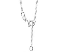 Silberkette OSTSEE-SCHMUCK "Ostsee-Schmuck Kette Panzer diamantiert 1,3 mm breit", silber (silberfarben), Halsketten, Damen, 36 bis 38cm, Silber 925 (Sterlingsilber), L: 36cm-38cm (76974733-0) silberf
