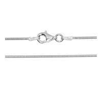 Silberkette OSTSEE-SCHMUCK "Ostsee-Schmuck Kette Schlange 1,0 mm Kette Schlange 1,0 mm" Gr. 50, silber, Halsketten, Damen, 50cm, Silber 925 (Sterlingsilber), L: 40, Silberkette (90955020-50) silber