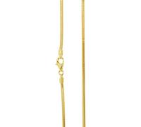 Silberkette OSTSEE-SCHMUCK "Ostsee-Schmuck Kette Schlange 2,0 mm Kette Schlange 2,0 mm" Gr. 45, gold, Halsketten, Damen, 45cm, Silber 925 (Sterlingsilber), L: 42 (26421053-45) gold