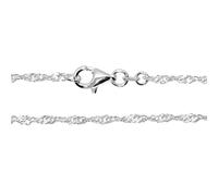 Silberkette OSTSEE-SCHMUCK "Ostsee-Schmuck Kette Singapur 1,8 mm Kette Singapur 1,8 mm" Gr. 50, silber, Halsketten, Damen, 50cm, Silber 925 (Sterlingsilber), L: 42, Silberkette (98655659-50) silber