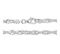 Silberkette OSTSEE-SCHMUCK "Ostsee-Schmuck Kette Singapur 3,3 mm Kette Singapur 3,3 mm" Gr. 42, silber (silberfarben), Halsketten, Damen, 42cm, Silber 925 (Sterlingsilber), L: 42cm (20873862-42) silbe