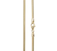 Silberkette OSTSEE-SCHMUCK "- Schlange 2,4 mm - Silber 925/000, vergoldet -" Gr. 50, gold (goldfarben, gelb), Halsketten, Damen, 50, Silber 925 (Sterlingsilber), Silberkette (24876324-50) goldfarben,