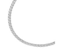 Silberkette SMART JEWEL "Ankerkette 5-reihig mit Zwischenteilen, Silber 925", silber, Halsketten, Damen, 45cm, Silber 925 (Sterlingsilber), Silberkette (90083041-0) silber