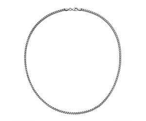 Silberkette SMART JEWEL "Fantasiekette 4-kant antik, massiv, Silber 925" Gr. 50, silber, Halsketten, Herren, 50cm, Silber 925 (Sterlingsilber), Silberkette (22990319-50) silber
