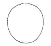 Silberkette SMART JEWEL "Fantasiekette 4-kant antik, massiv, Silber 925" Gr. 55, silber, Halsketten, Herren, 55cm, Silber 925 (Sterlingsilber), Silberkette (22990319-55) silber