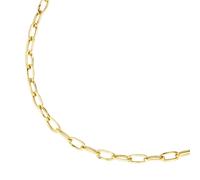 Silberkette SMART JEWEL "Glieder oval, Silber 925", gold, Halsketten, Herren, 45cm, Silber 925 (Sterlingsilber), Silberkette (37901743-0) gold