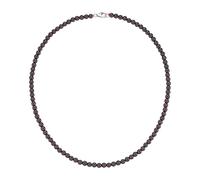 Silberkette SMART JEWEL "mit Edelsteinen oder Perlen, Silber 925", rot, Halsketten, Damen, 45cm, Silber 925 (Sterlingsilber), Silberkette (24375633-0) rot