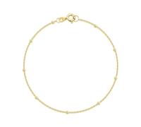 Silberketten Store DEIN SCHMUCK ONLINE SHOP Edles Erbskette Armband Breite 1mm mit Kugeln | aus echt 333 Gold | hochglanzpoliert | mit Federringverschluß