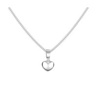 Silberketten Store DEIN SCHMUCK ONLINE SHOP Edles Schmuckset Panzerkette Breite 1,2mm mit Anhänger Herz | aus echt 925 Silber | hochglanzpoliert | mit Federringverschluß