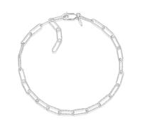 Silberketten Store DEIN SCHMUCK ONLINE SHOP Einzigartige Fußkette Ankerkette 3,5mm mit Diamantschliff |echt 925 Silber | nickelfrei