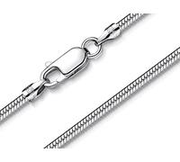 SILBERKETTEN STORE DEIN SCHMUCK ONLINE SHOP Feine Schlangenkette mit einem Durchmesser von 2mm |echt 925 Silber | Anhängerkette mit Karabinerverschluß