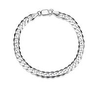 SILBERKETTEN STORE DEIN SCHMUCK ONLINE SHOP Solides Panzerketten Armband - 6mm breit| echt 925 Silber | nickelfrei