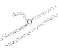 Silberketten Store Fußkette Herzen klein - Länge wählbar 23-30cm - echt 925 Silber