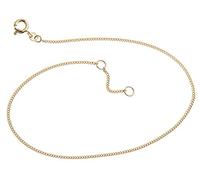 Silberketten Store Fußkette Panzer - 1,2mm Breite - Länge wählbar 23-30cm - echt 333 Gold