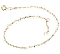Silberketten Store Fußkette Singapur - 1,8mm Breite - Länge wählbar 23-30cm - echt 333 Gold (29)